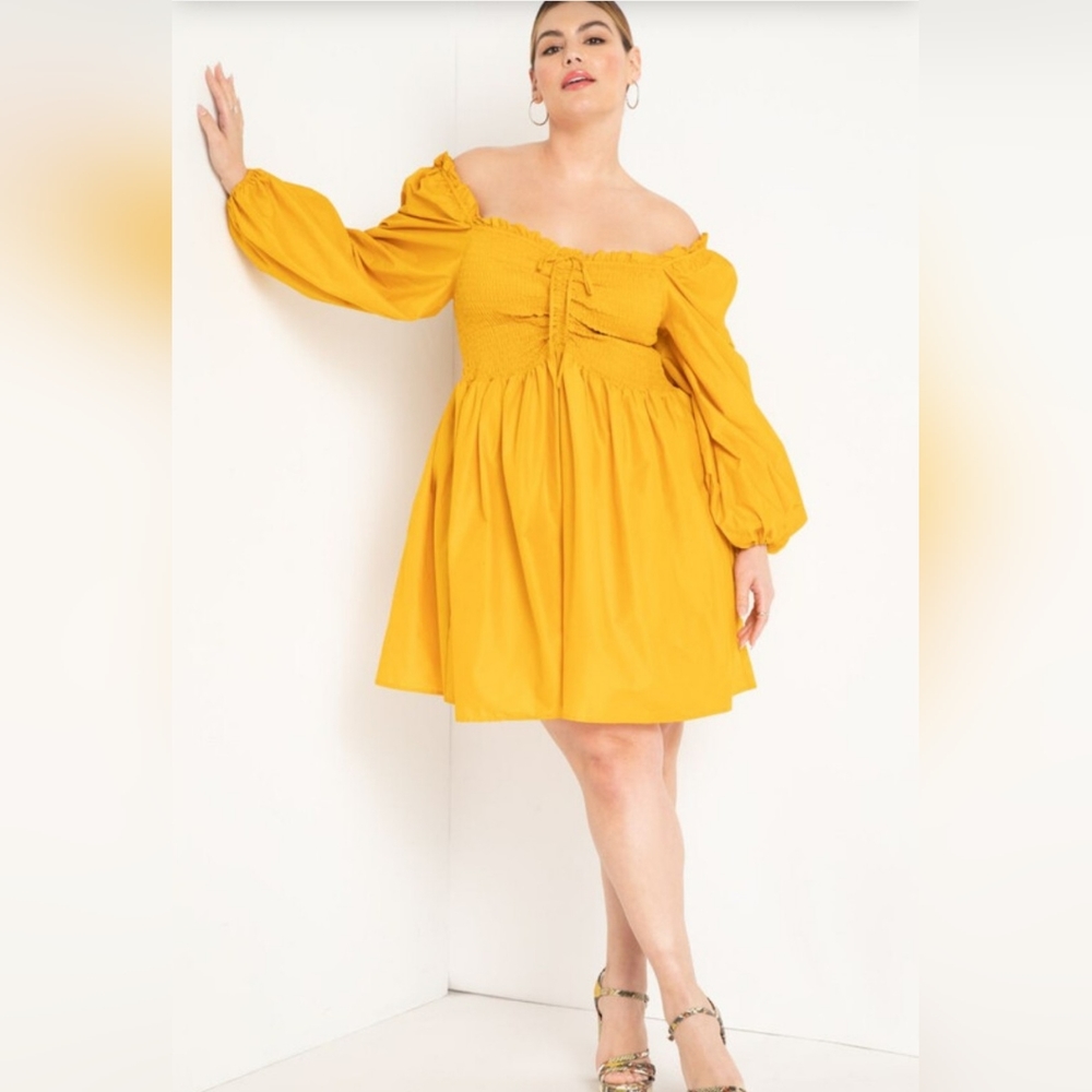 Smoked Bodice Mini Dress
